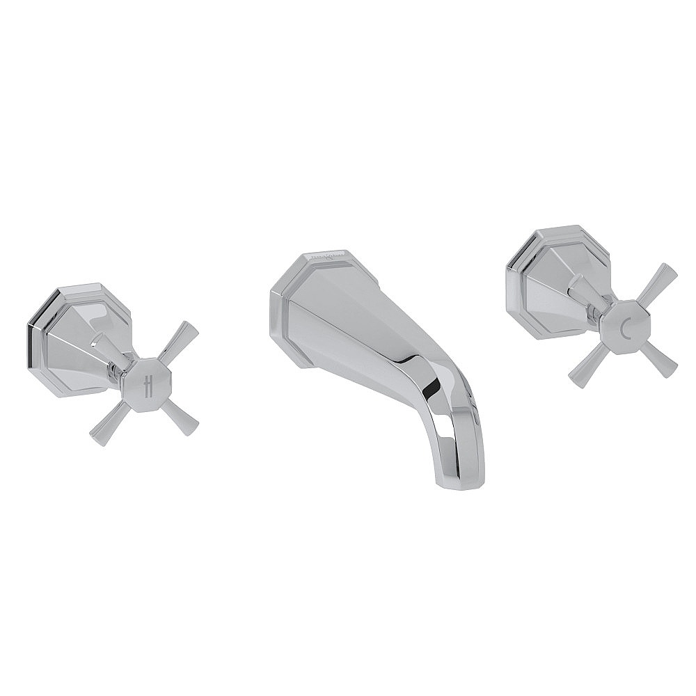 Perrin & Rowe U.3179X-APC/TO Deco™ Wall Mount Tub Filler Trim - Polished Chrome