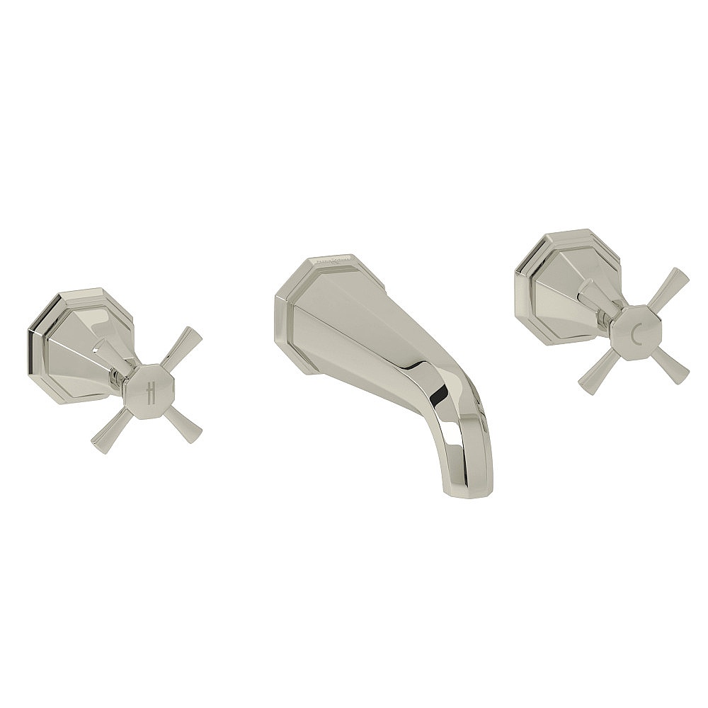 Perrin & Rowe U.3179X-PN/TO Deco™ Wall Mount Tub Filler Trim - Polished Nickel