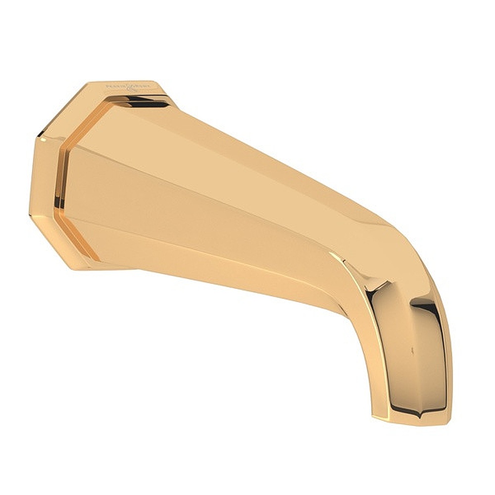 Perrin & Rowe U.3183EG Deco™ Wall Mount Tub Spout - English Gold
