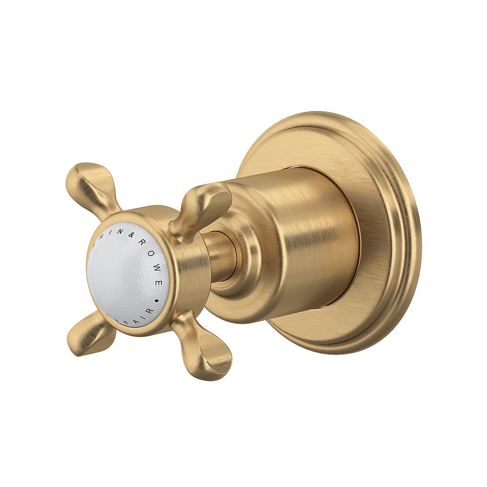 Perrin & Rowe U.3241X-SEG/TO Edwardian™ Trim For Volume Control And Diverter - Satin English Gold