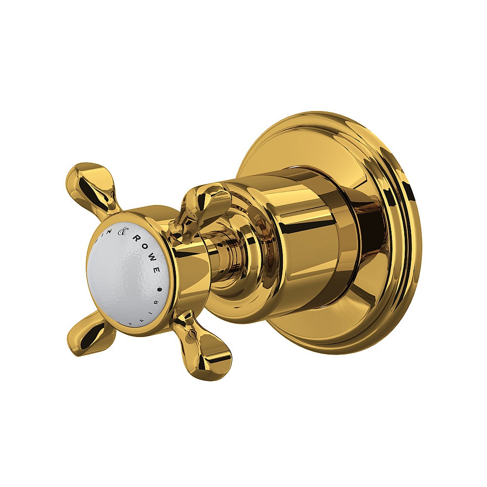 Perrin & Rowe U.3241X-ULB/TO Edwardian™ Trim For Volume Control And Diverter - Unlacquered Brass