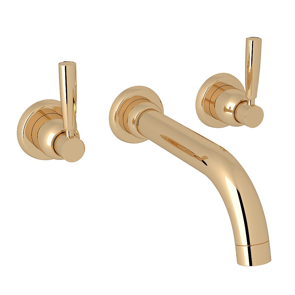 Perrin & Rowe U.3331LS-EG/TO Holborn™ Wall Mount Tub Filler Trim - English Gold
