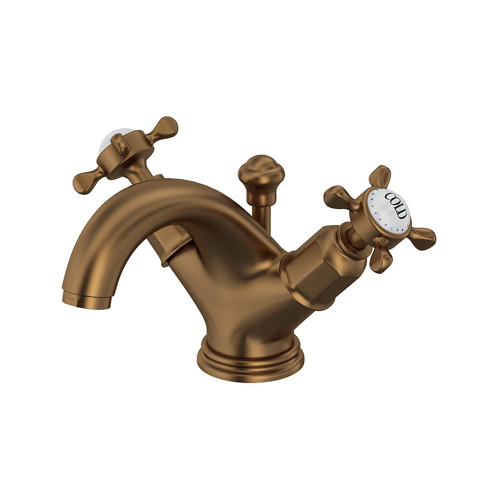 Perrin & Rowe U.3626X-EB-2 Edwardian™ Two Handle Lavatory Faucet - English Bronze