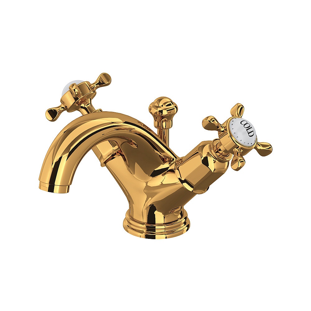 Perrin & Rowe U.3626X-EG-2 Edwardian™ Two Handle Lavatory Faucet - English Gold