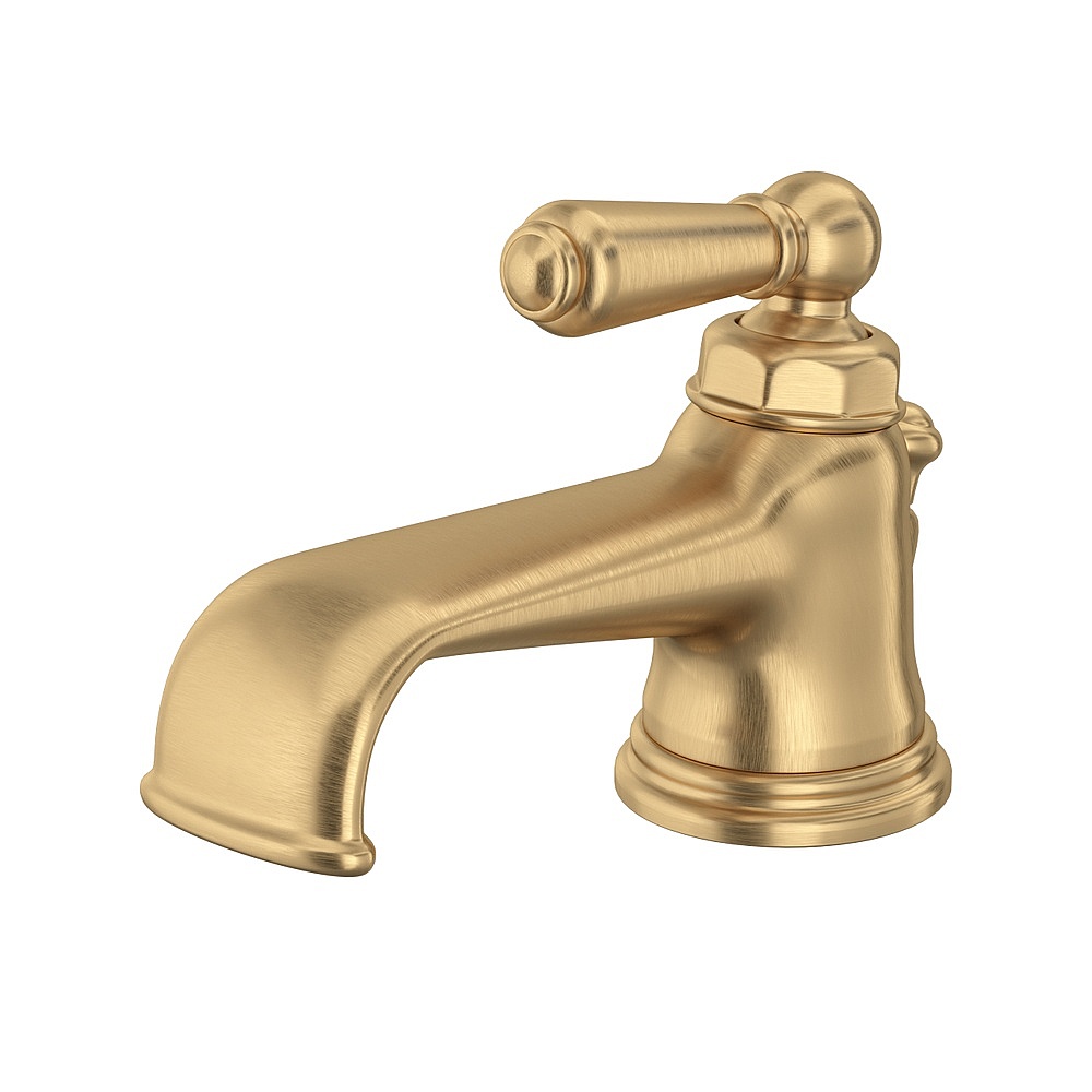 Perrin & Rowe U.3670L-SEG-2 Edwardian™ Single Handle Lavatory Faucet - Satin English Gold