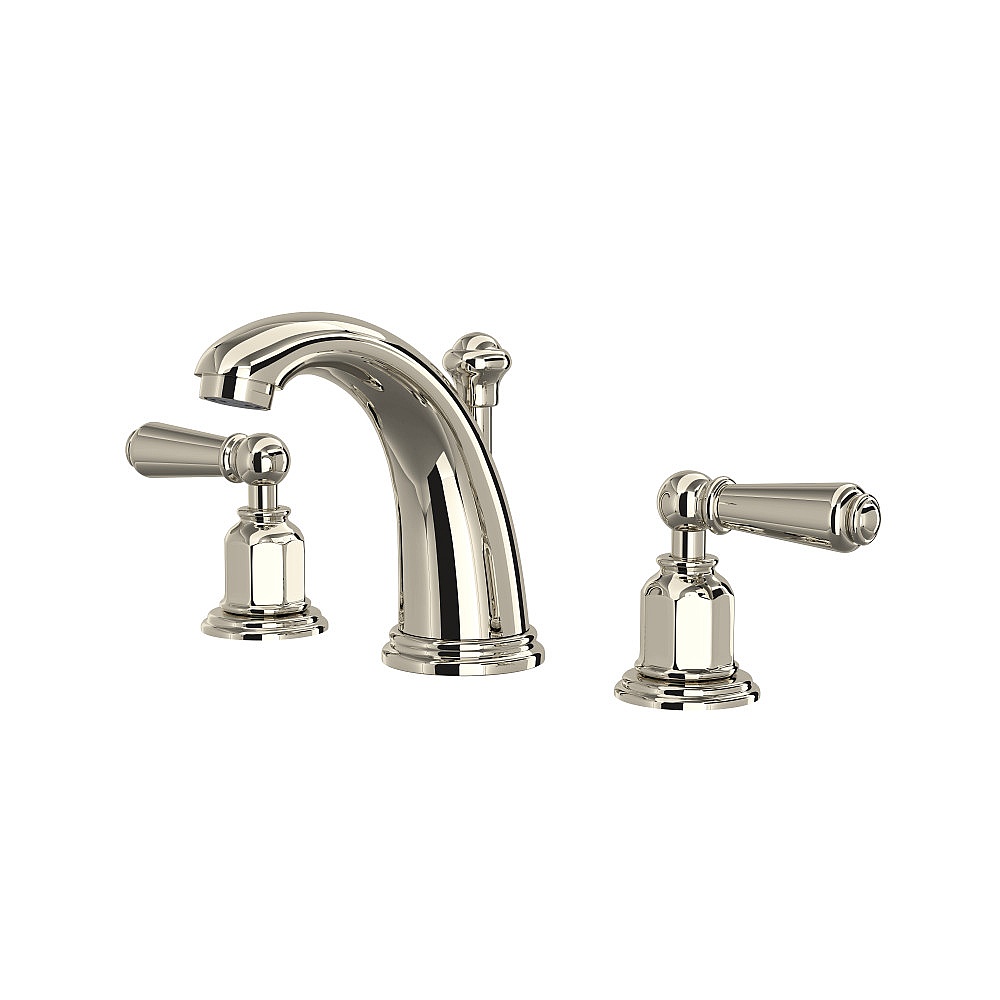 Perrin & Rowe U.3760L-PN-2 Edwardian™ Widespread Lavatory Faucet - Polished Nickel