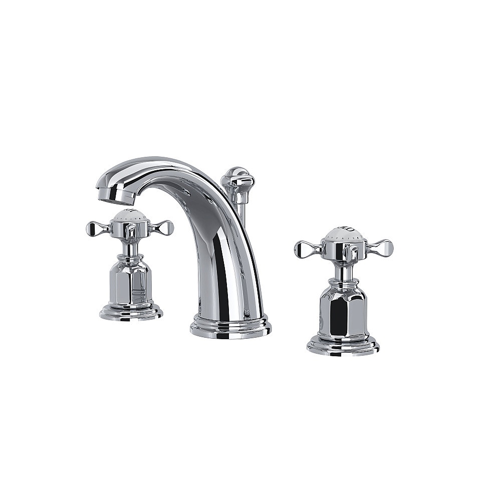Perrin & Rowe U.3761X-APC-2 Edwardian™ Widespread Lavatory Faucet - Polished Chrome