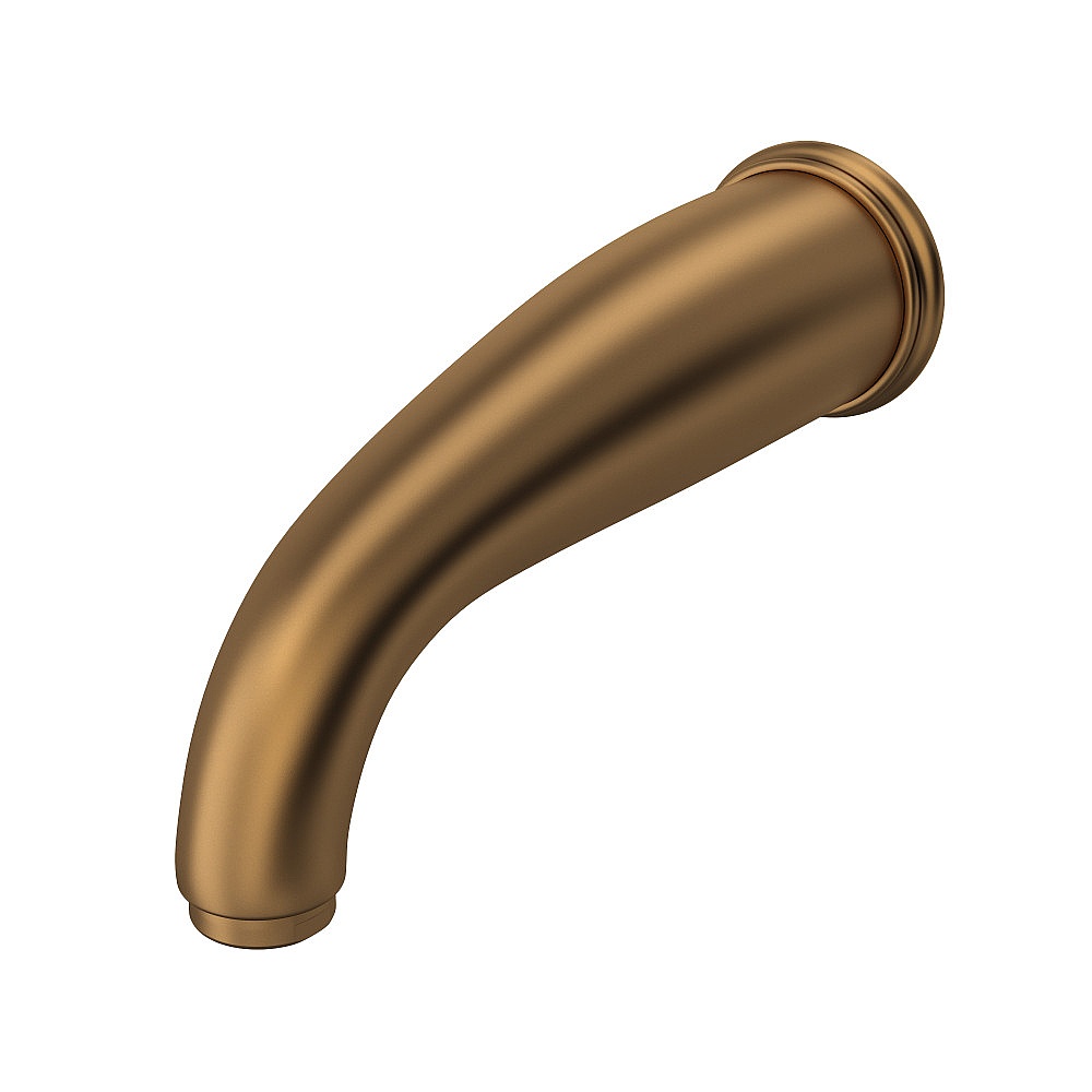 Perrin & Rowe U.3805EB Edwardian™ Wall Mount Tub Spout With C-Spout - English Bronze