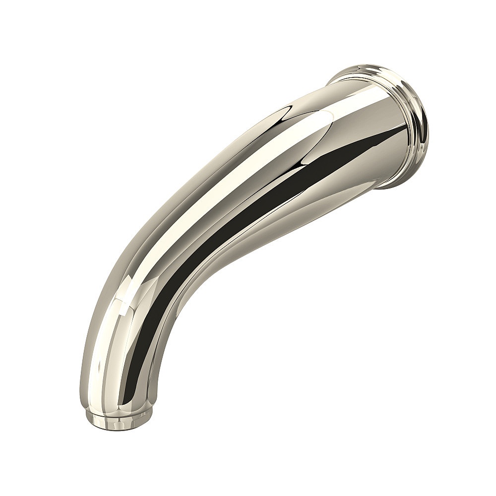 Perrin & Rowe U.3805PN Edwardian™ Wall Mount Tub Spout With C-Spout - Polished Nickel