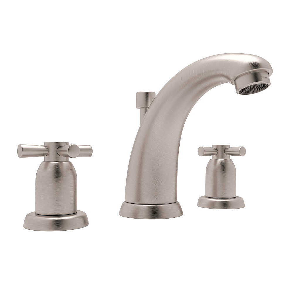Perrin & Rowe U.3861X-STN-2 Holborn™ Widespread Lavatory Faucet - Satin Nickel
