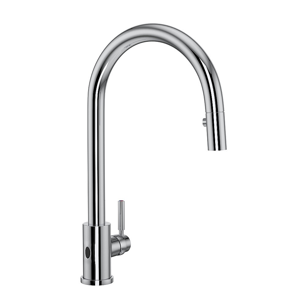 Perrin & Rowe U.4034LS-APC-2 Holborn™ Pull-Down Touchless Kitchen Faucet - Polished Chrome