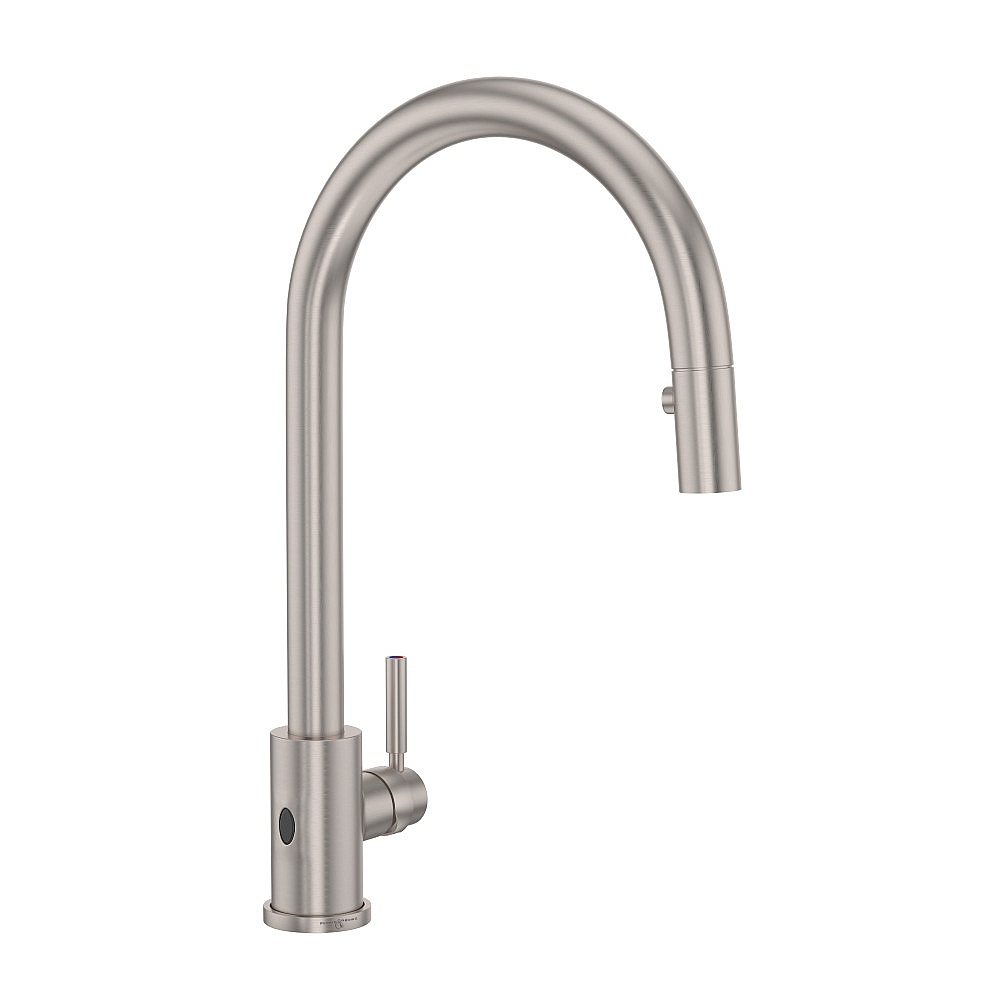 Perrin & Rowe U.4034LS-STN-2 Holborn™ Pull-Down Touchless Kitchen Faucet - Satin Nickel