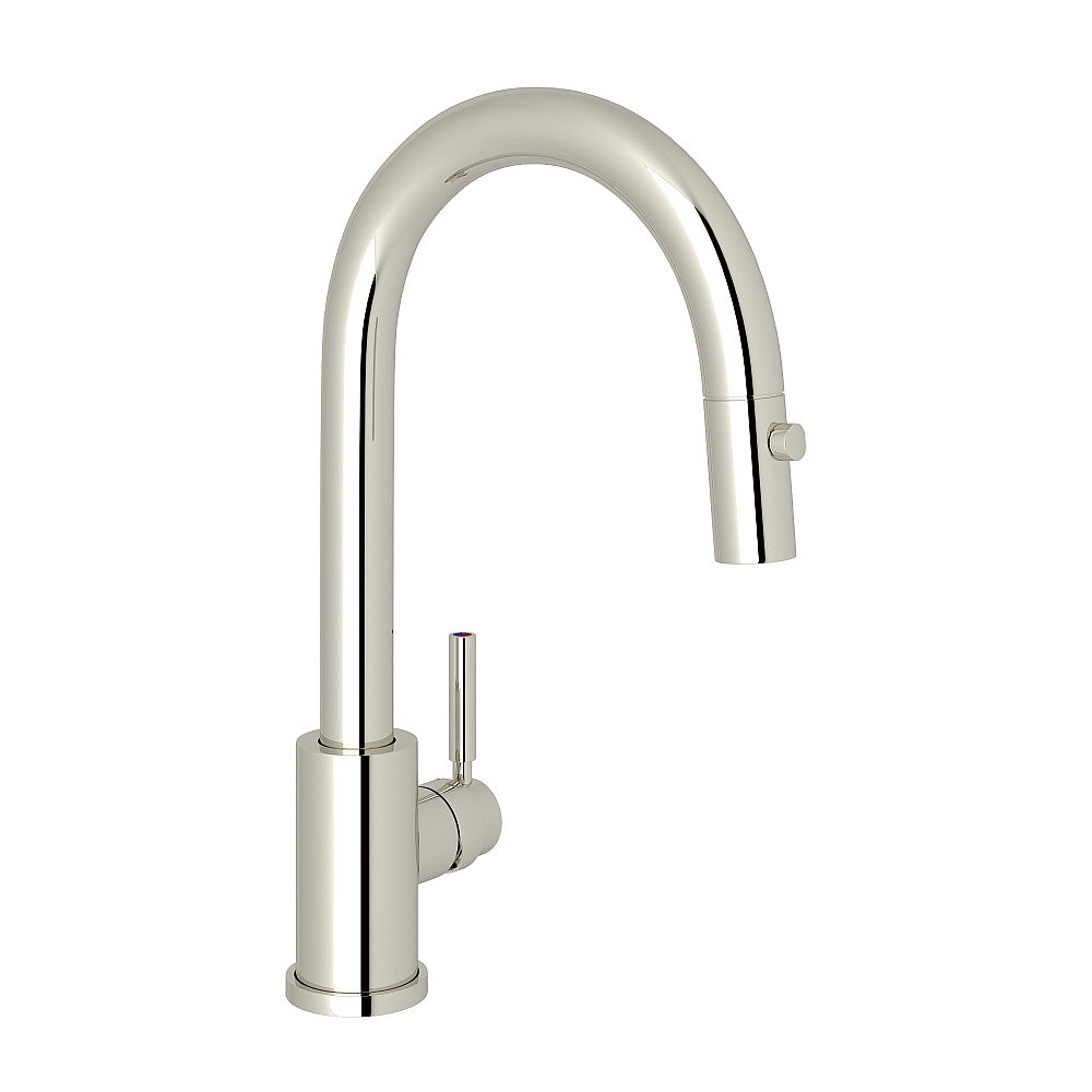 Perrin & Rowe U.4043PN-2 Holborn™ Pull-Down Bar/Food Prep Kitchen Faucet - Polished Nickel