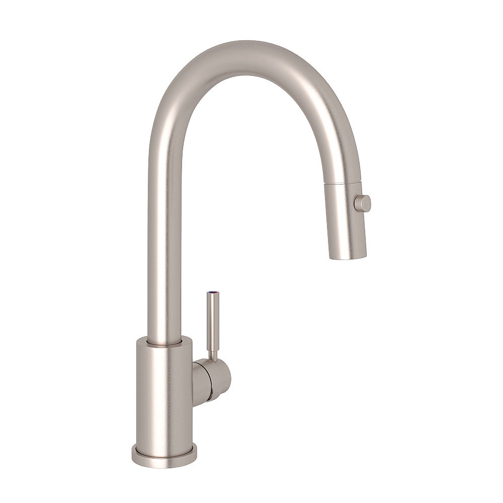 Perrin & Rowe U.4043STN-2 Holborn™ Pull-Down Bar/Food Prep Kitchen Faucet - Satin Nickel