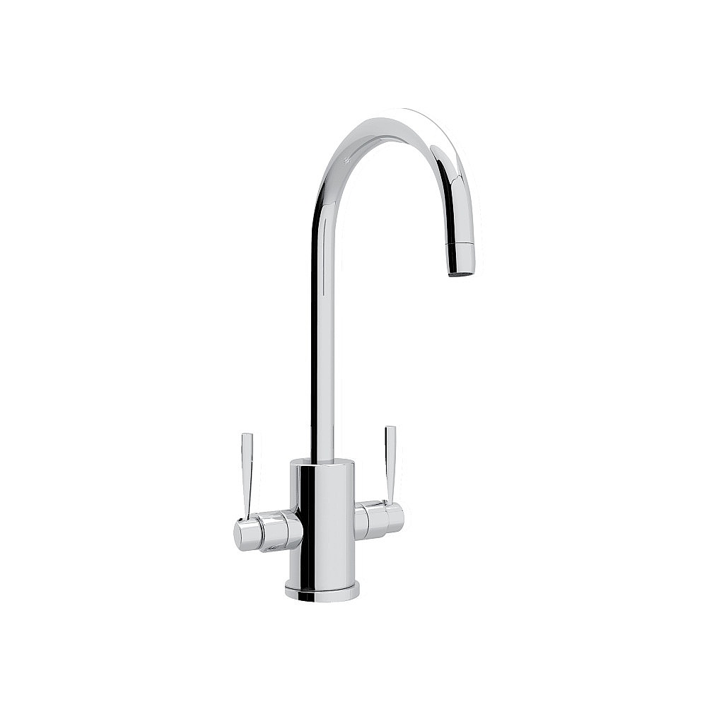 Perrin & Rowe U.4213LS-APC-2 Holborn™ Two Handle Bar/Food Prep Kitchen Faucet - Polished Chrome