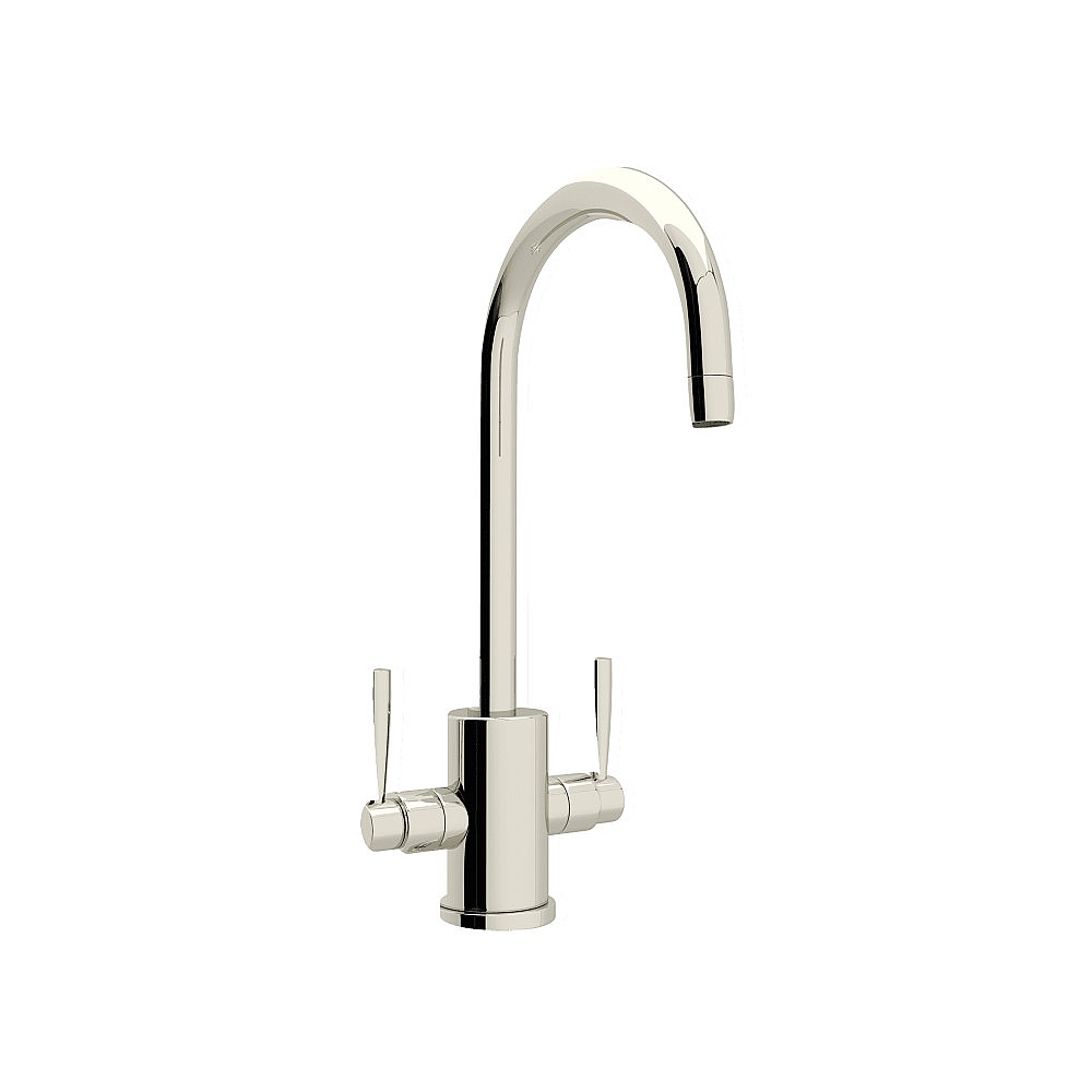 Perrin & Rowe U.4213LS-PN-2 Holborn™ Two Handle Bar/Food Prep Kitchen Faucet - Polished Nickel