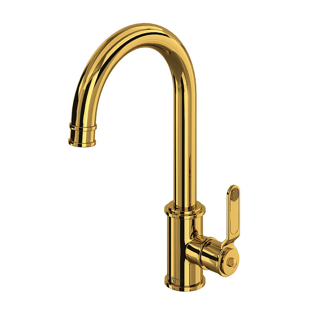 Perrin & Rowe U.4513HT-ULB-2 Armstrong™ Bar/Food Prep Kitchen Faucet - Unlacquered Brass