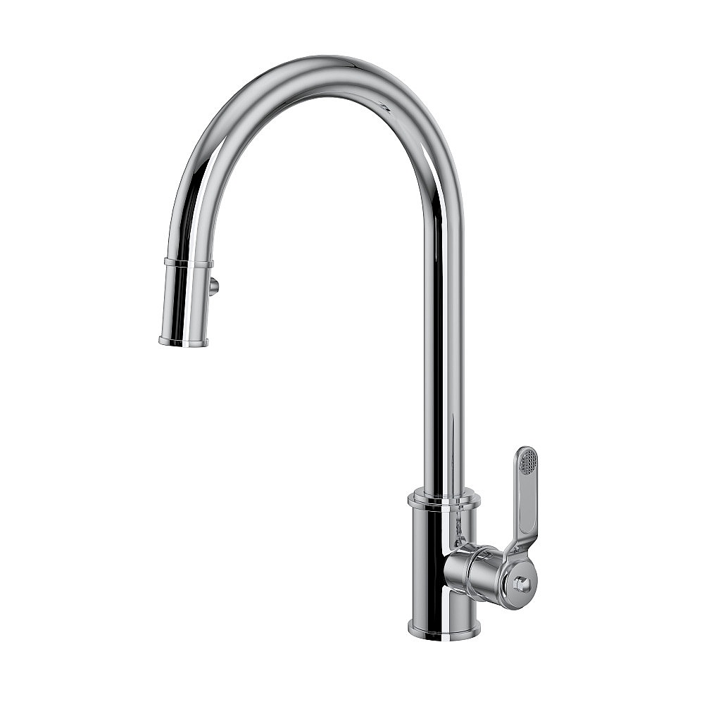 Perrin & Rowe U.4544HT-APC-2 Armstrong™ Pull-Down Kitchen Faucet With C-Spout - Polished Chrome