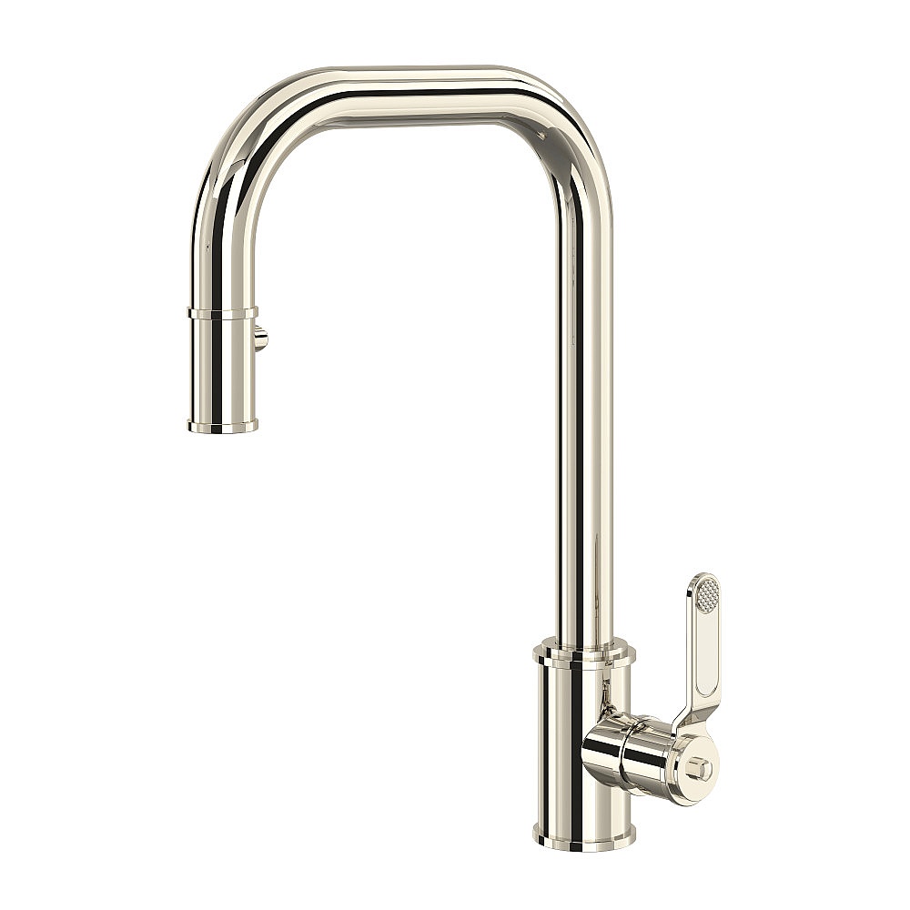 Perrin & Rowe U.4546HT-PN-2 Armstrong™ Pull-Down Kitchen Faucet With U-Spout - Polished Nickel
