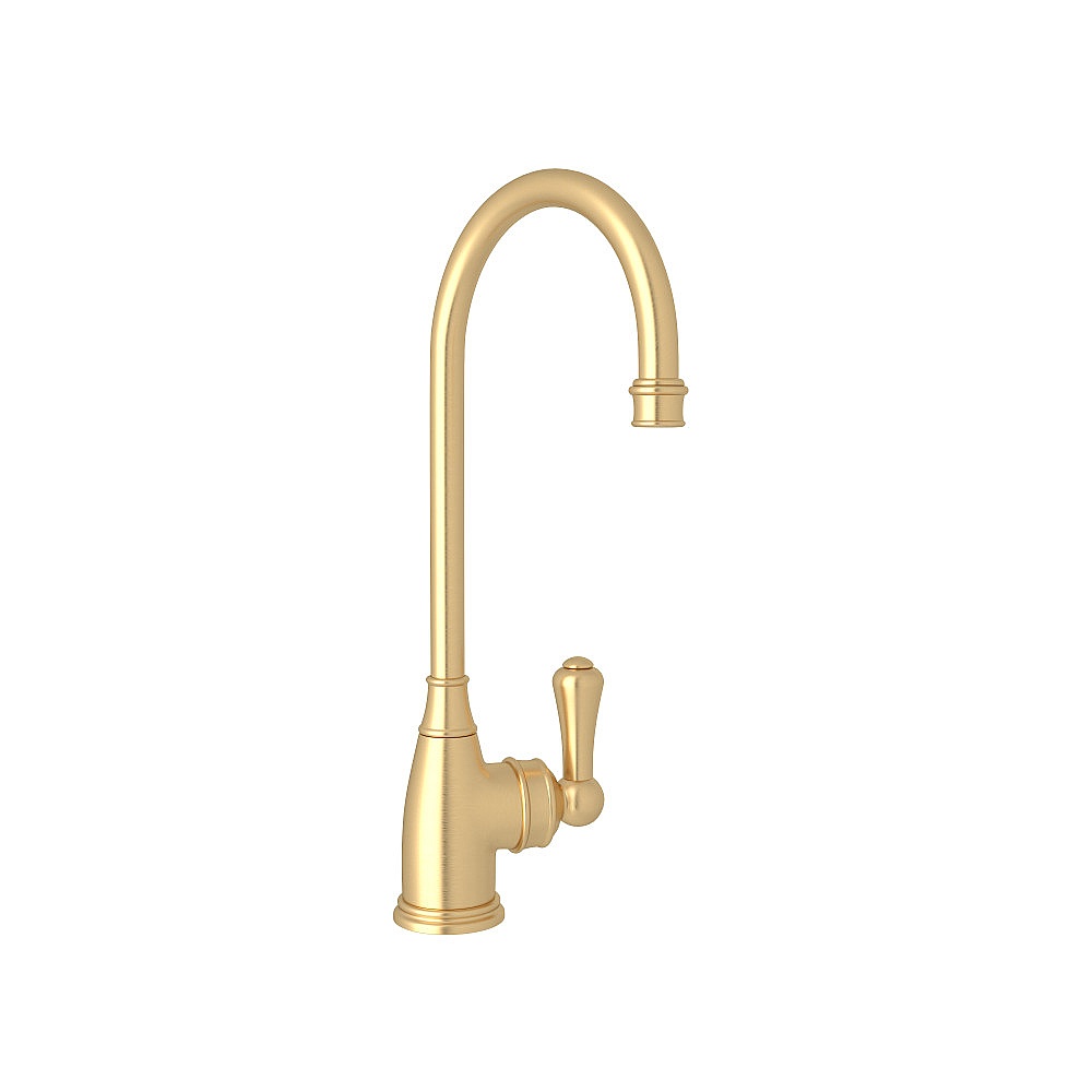 Perrin & Rowe U.4700SEG-2 Georgian Era™ Bar/Food Prep Kitchen Faucet - Satin English Gold