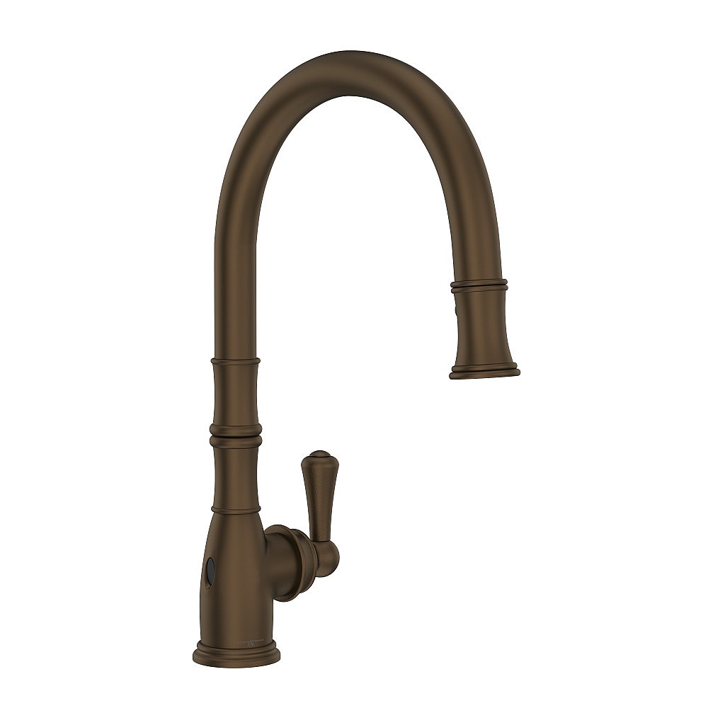 Perrin & Rowe U.4734EB-2 Georgian Era™ Pull-Down Touchless Kitchen Faucet - English Bronze