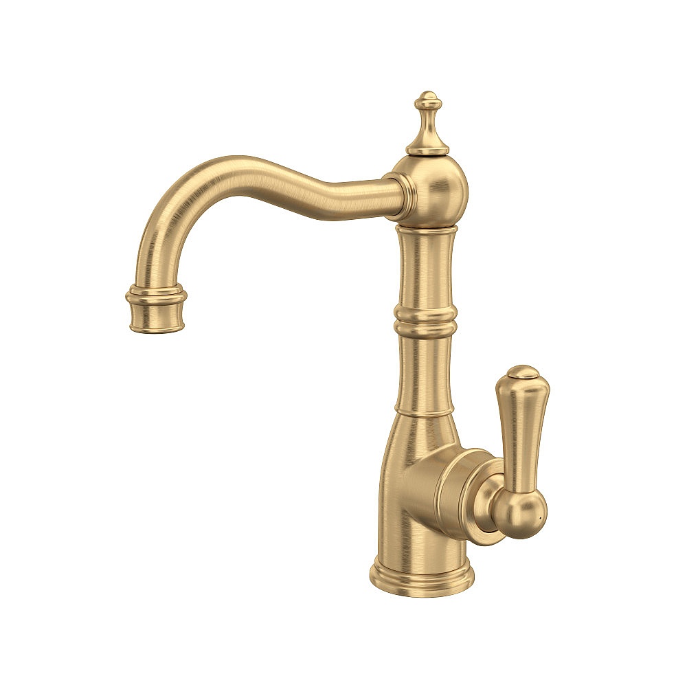 Perrin & Rowe U.4739SEG-2 Edwardian™ Bar/Food Prep Kitchen Faucet - Satin English Gold
