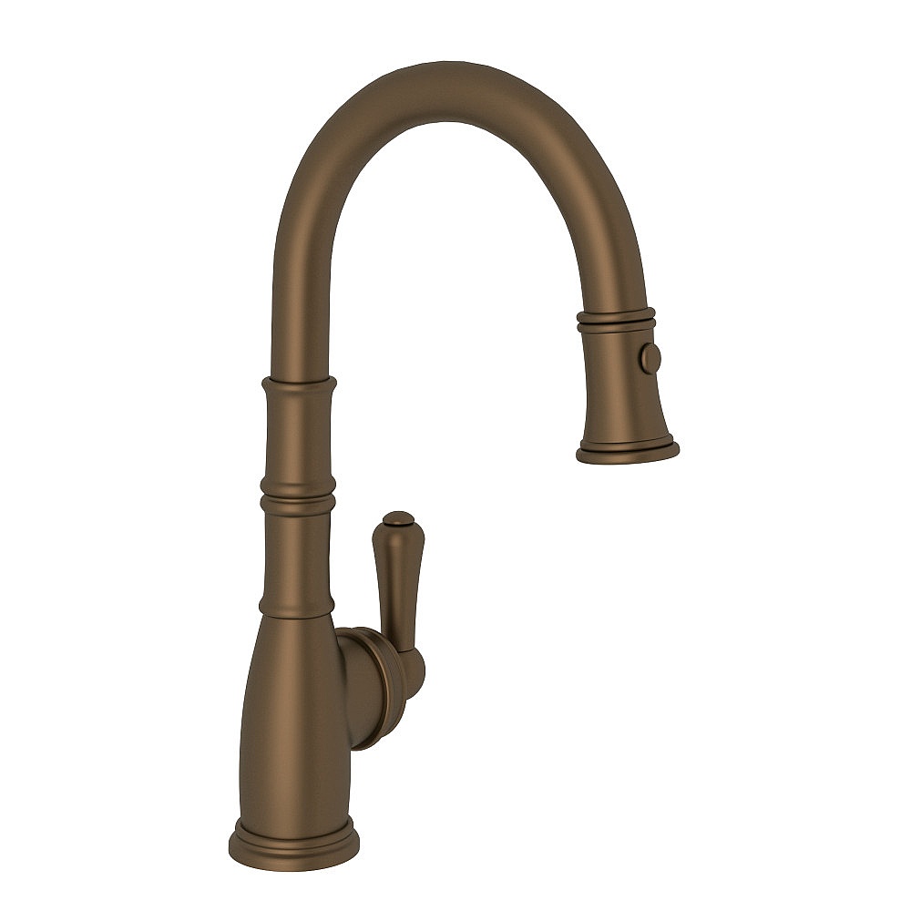 Perrin & Rowe U.4743EB-2 Georgian Era™ Pull-Down Bar/Food Prep Kitchen Faucet - English Bronze