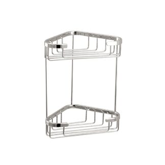 Aquabrass 2065PC 10.5" x 7"Two Tier Triangular Basket - Polished Chrome