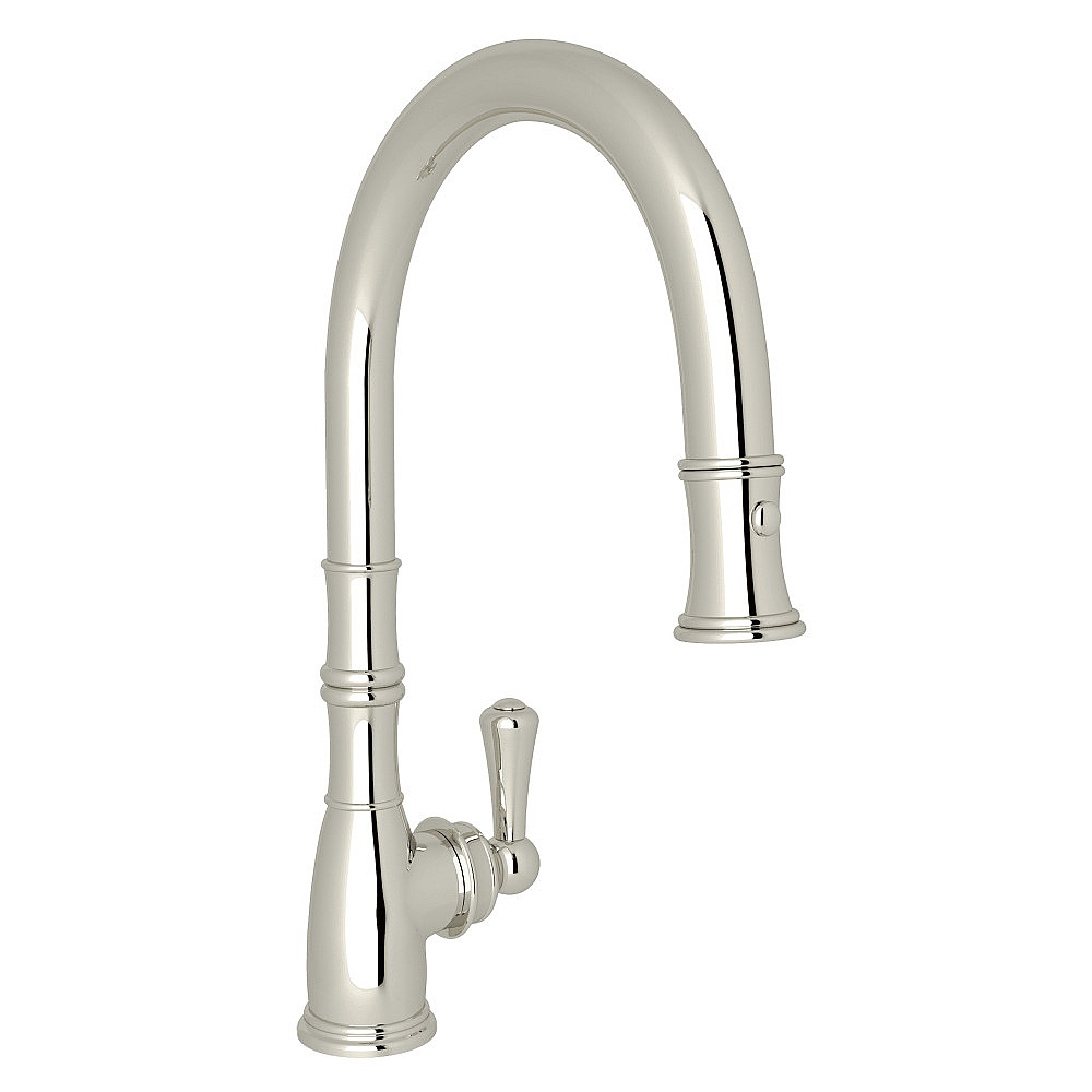 Perrin & Rowe U.4744PN-2 Georgian Era™ Pull-Down Kitchen Faucet - Polished Nickel