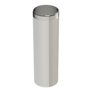 OS&B 3831-4CP 4" x 1-1/4" 20-Gauge Threaded T.O.E Tube - Chrome