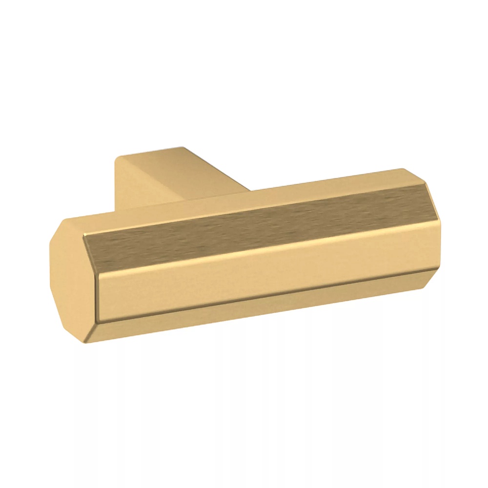 Baldwin Hardware 4416.044.BIN 1.25" Octagonal Knob - Lifetime (PVD) Satin Brass