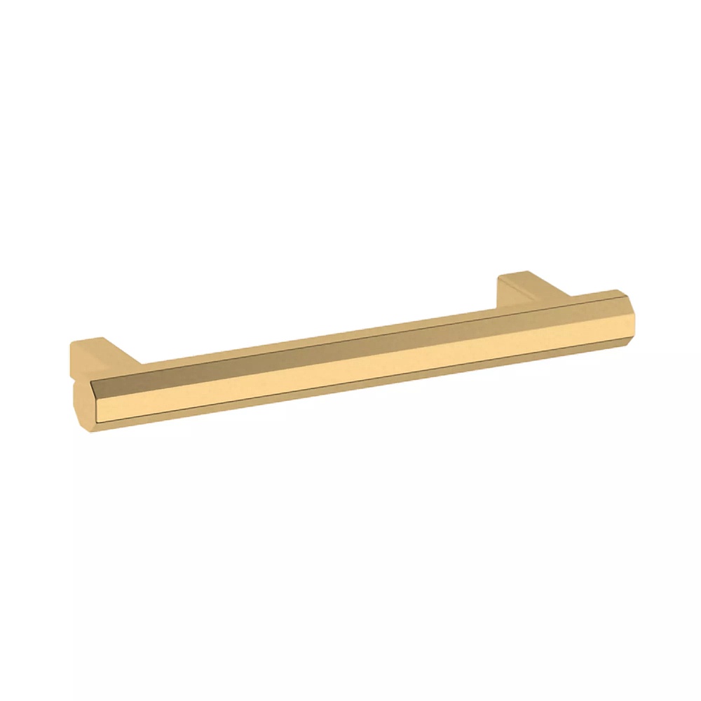 Baldwin Hardware 4417.044.BIN 4" Octagonal Cabinet Pull - Lifetime (PVD) Satin Brass