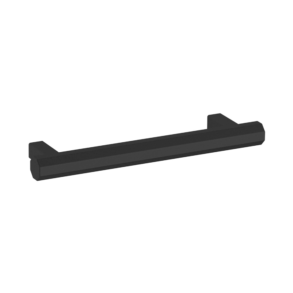 Baldwin Hardware 4417.190.BIN 4" Octagonal Cabinet Pull - Satin Black