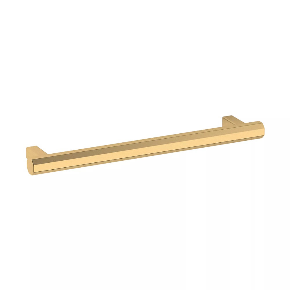 Baldwin Hardware 4418.044.BIN 6" Octagonal Cabinet Pull - Lifetime (PVD) Satin Brass