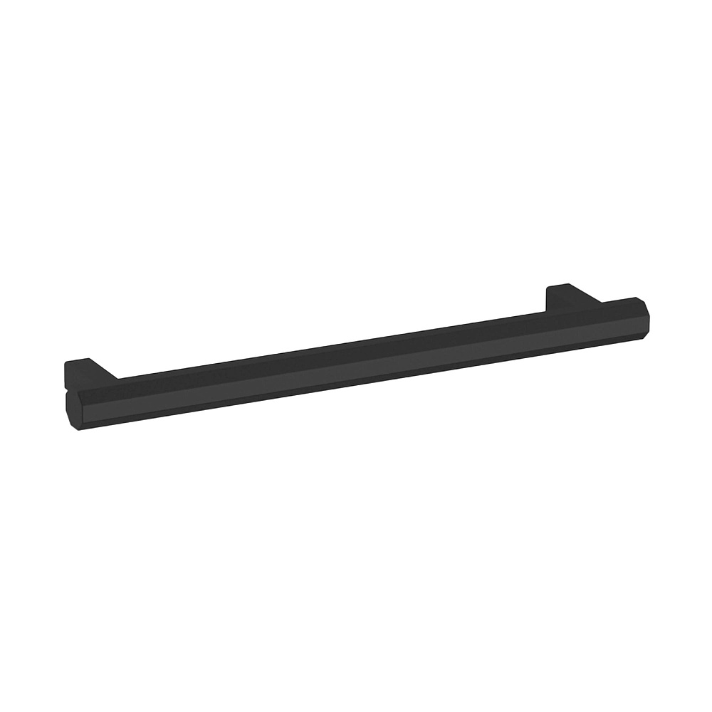 Baldwin Hardware 4418.190.BIN 6" Octagonal Cabinet Pull - Satin Black