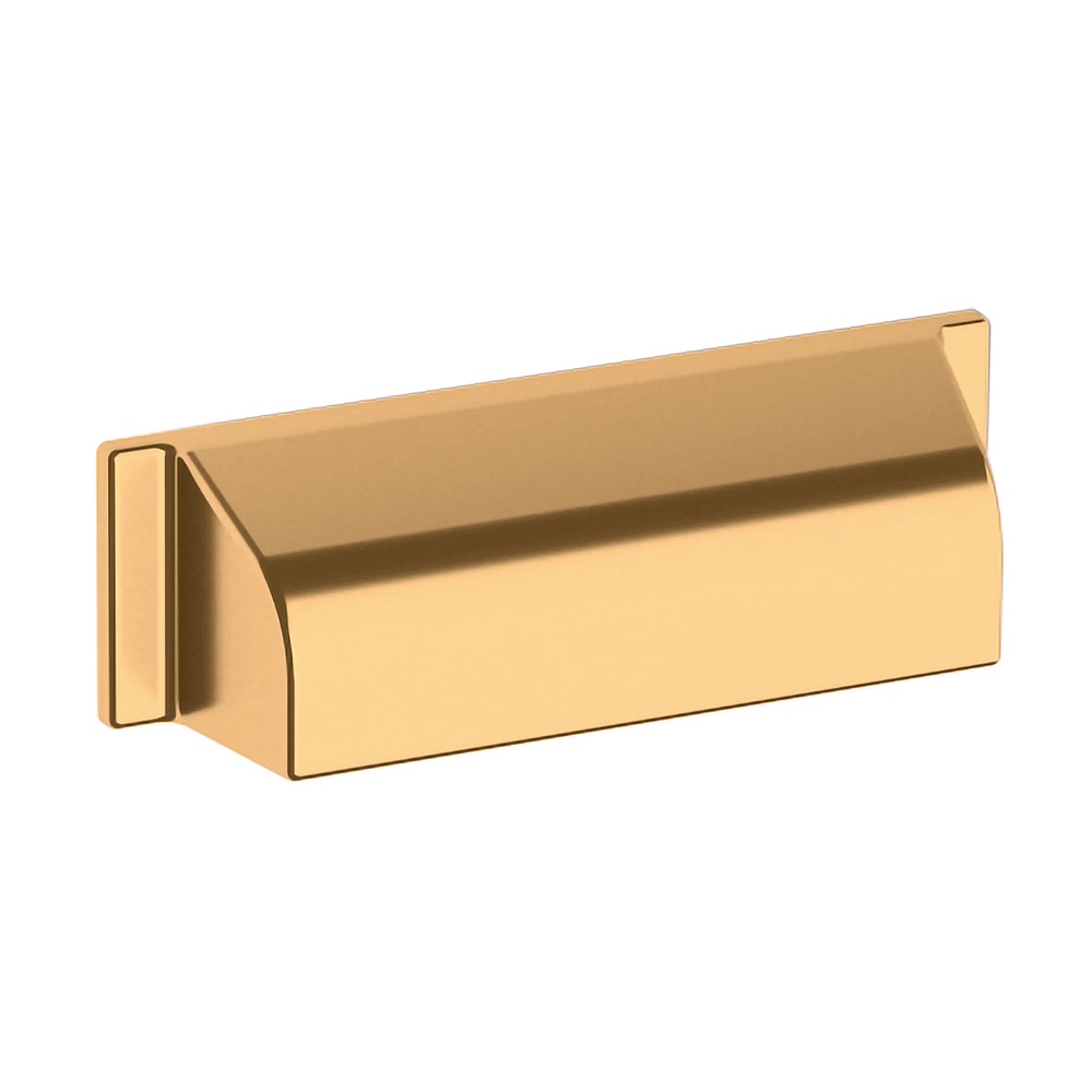 Baldwin Hardware 4421.003.BIN 4" Transitional Cup Pull - Lifetime (PVD) Polished Brass