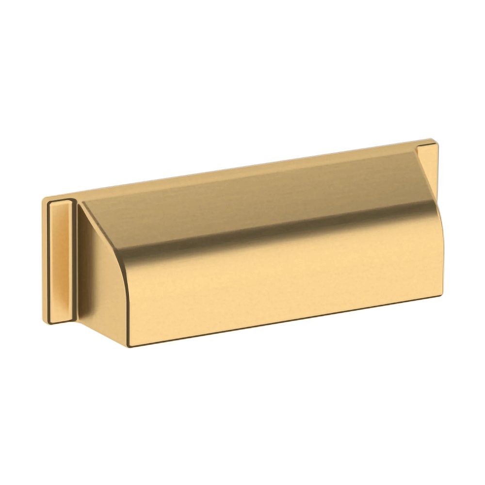 Baldwin Hardware 4421.044.BIN 4" Transitional Cup Pull - Lifetime (PVD) Satin Brass