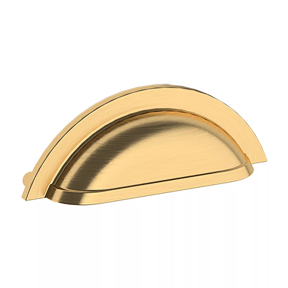 Baldwin Hardware 4424.044.BIN 4" Cup Pull - Lifetime (PVD) Satin Brass