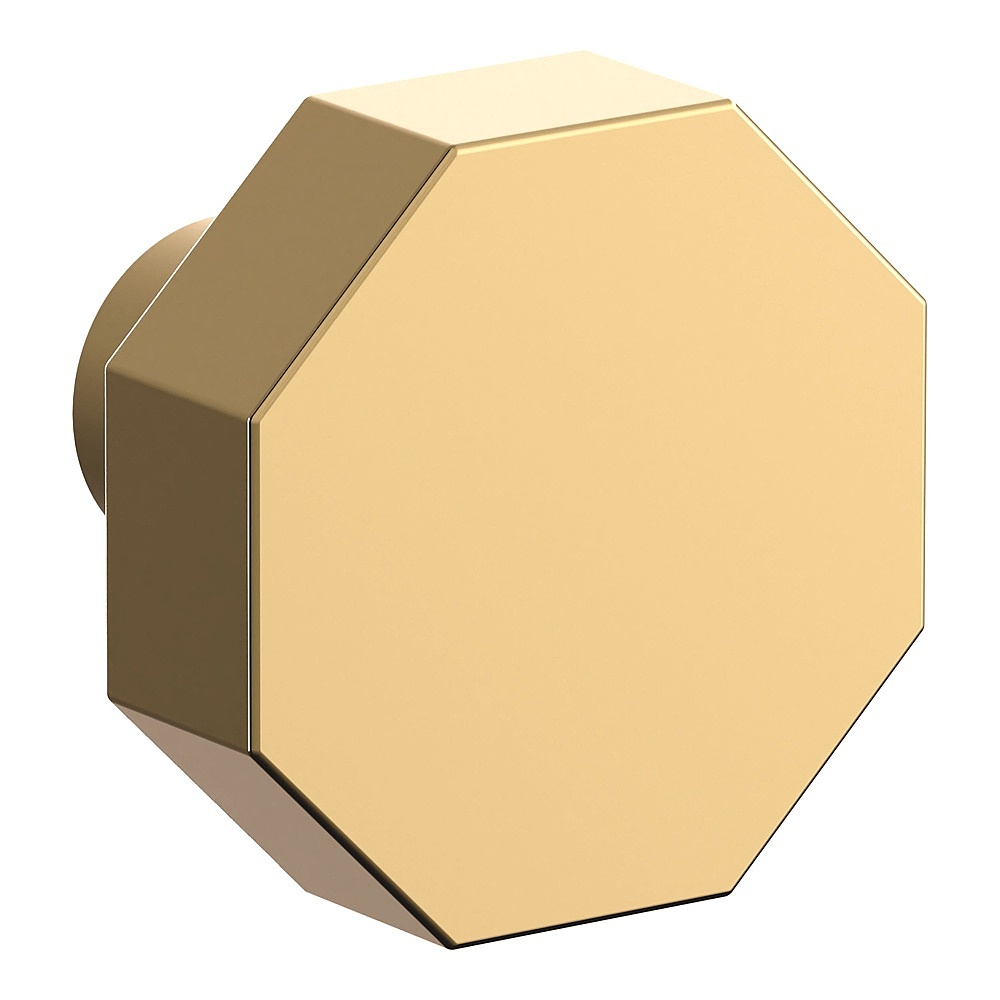 Baldwin Hardware 4440.031.BIN 1.25" Octagonal Knob - Non-Lacquered Brass