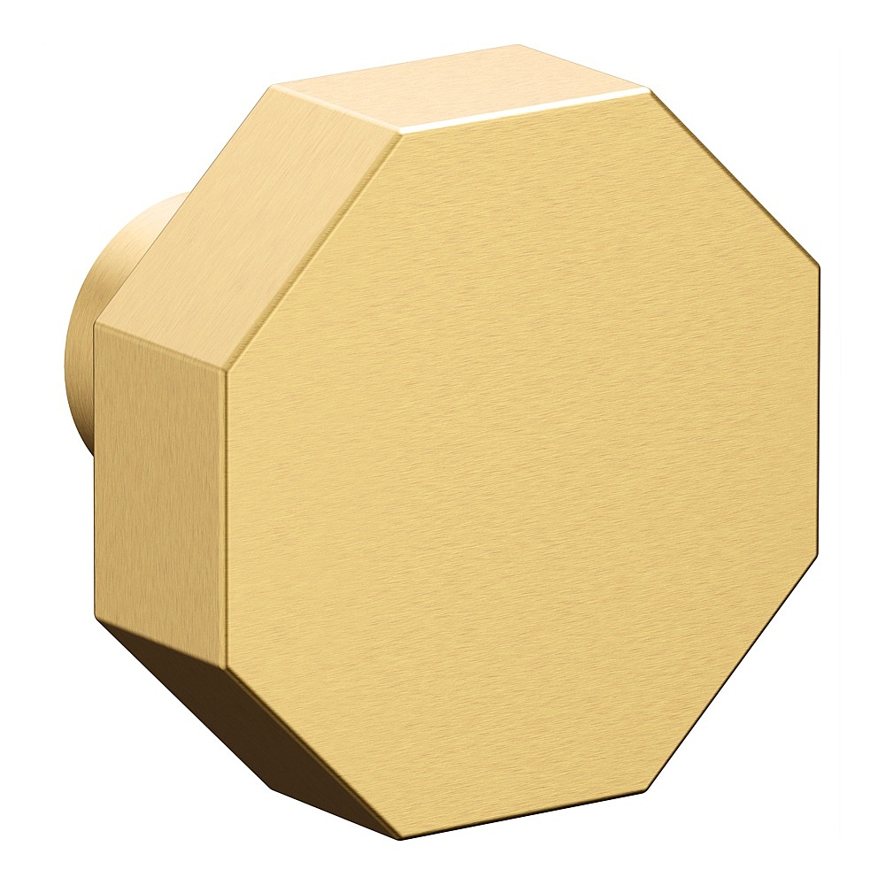 Baldwin Hardware 4440.044.BIN 1.25" Octagonal Knob - Lifetime (PVD) Satin Brass