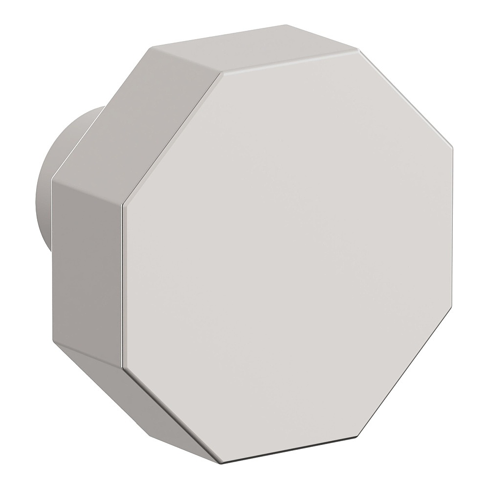 Baldwin Hardware 4440.055.BIN 1.25" Octagonal Knob - Lifetime (PVD) Polished Nickel