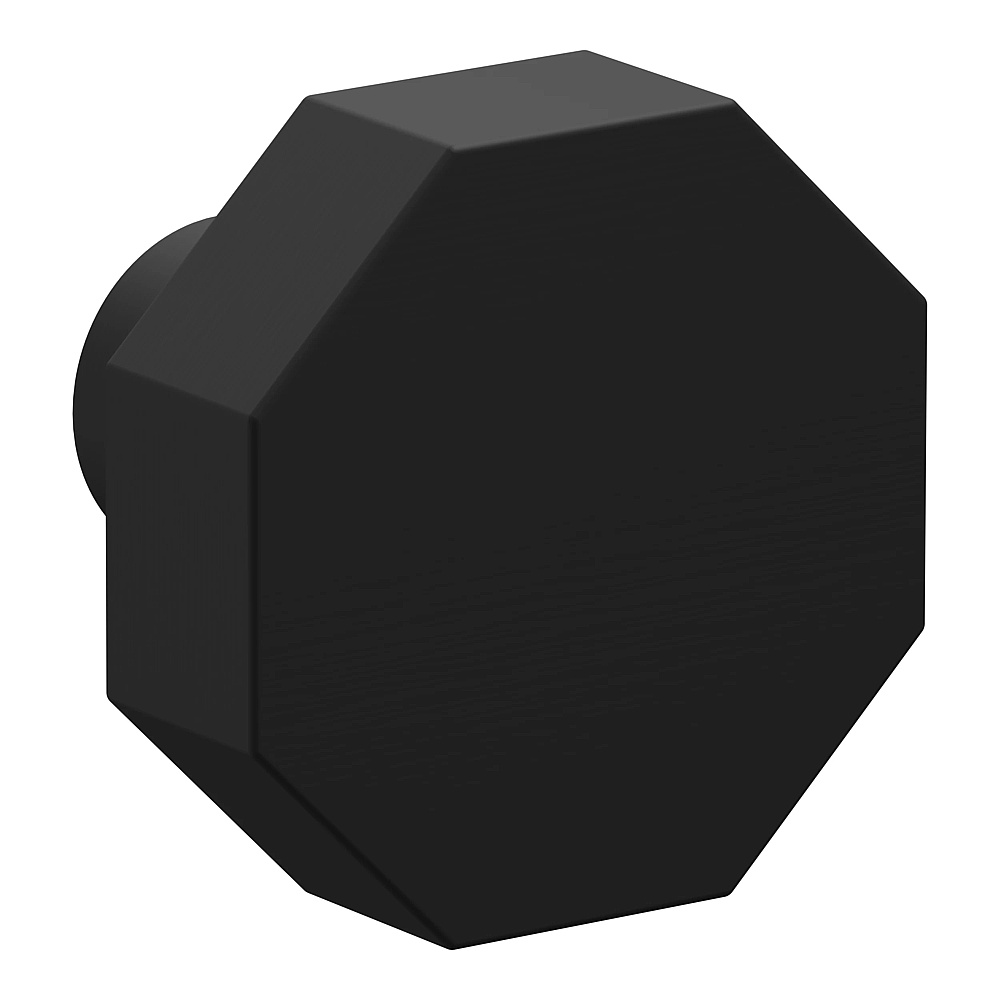 Baldwin Hardware 4440.190.BIN 1.25" Octagonal Knob - Satin Black