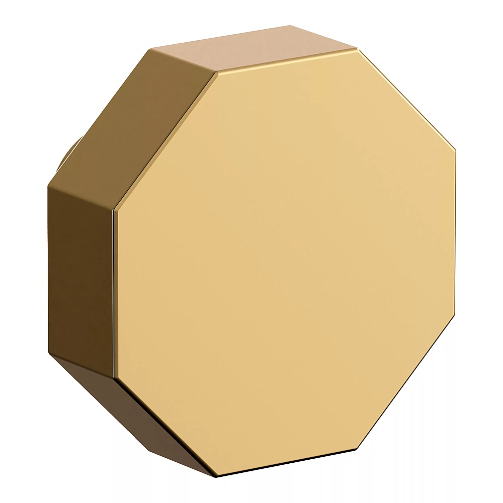 Baldwin Hardware 4441.003.BIN 1.375" Octagonal Knob - Lifetime (PVD) Polished Brass