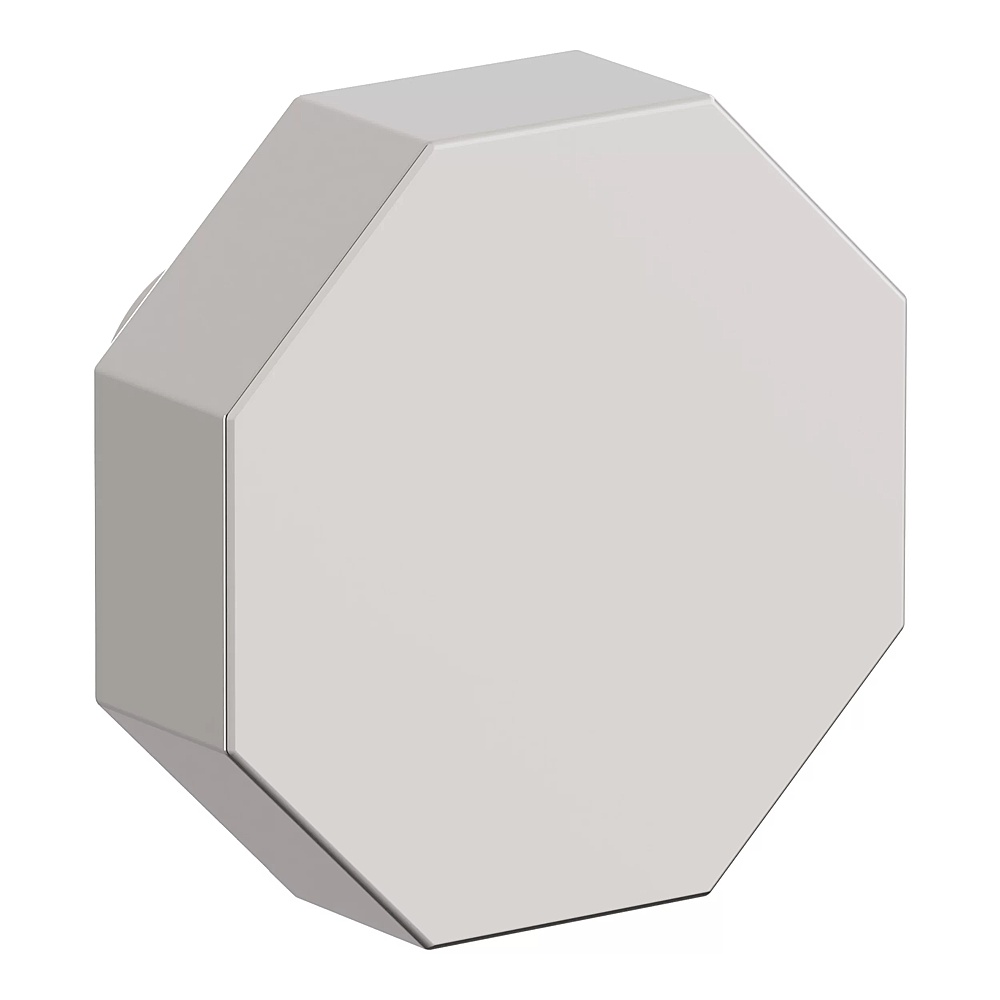 Baldwin Hardware 4441.055.BIN 1.375" Octagonal Knob - Lifetime (PVD) Polished Nickel