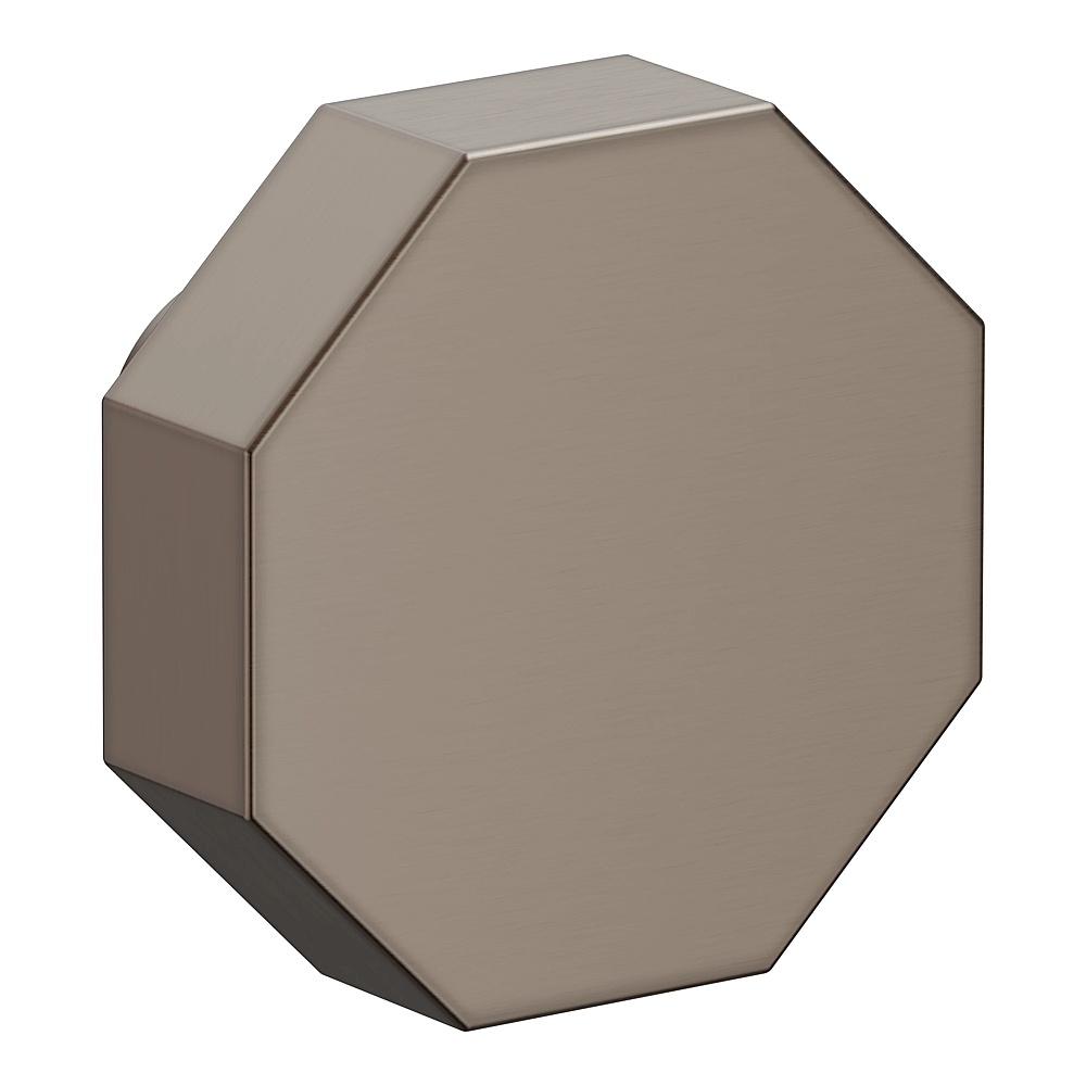 Baldwin Hardware 4441.076.BIN 1.375" Octagonal Knob - Lifetime (PVD) Graphite Nickel