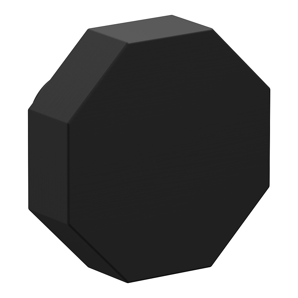 Baldwin Hardware 4441.190.BIN 1.375" Octagonal Knob - Satin Black