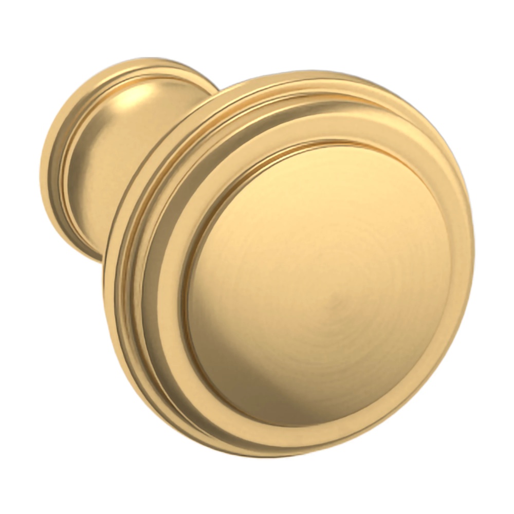 Baldwin Hardware 4454.044.BIN 1" Severin Fayerman Collection C Knob - Lifetime (PVD) Satin Brass