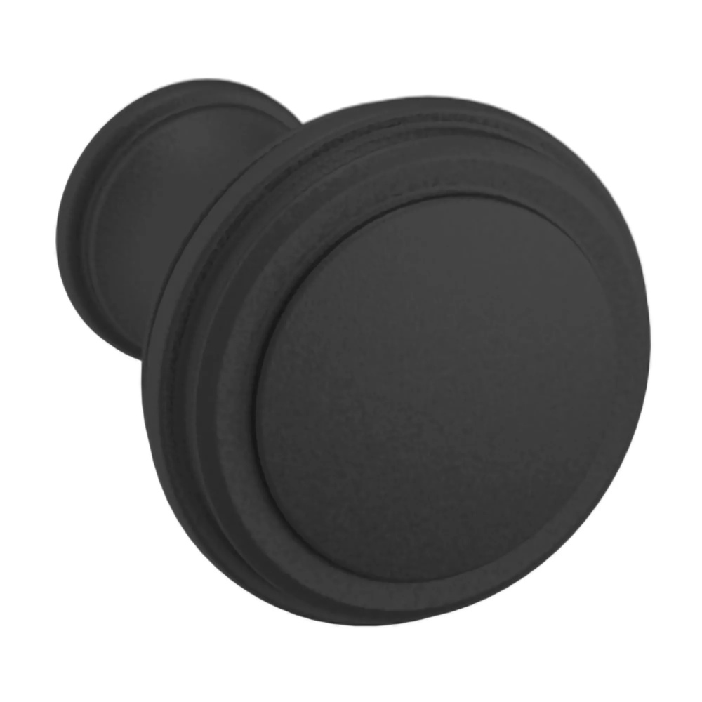 Baldwin Hardware 4454.190.BIN 1" Severin Fayerman Collection C Knob - Satin Black