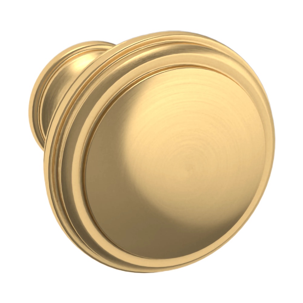 Baldwin Hardware 4456.044.BIN 1.32" Severin Fayerman Collection C Knob - Lifetime (PVD) Satin Brass