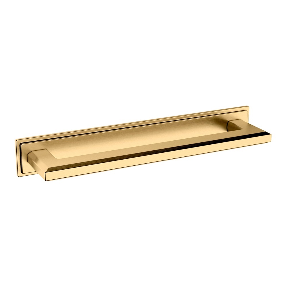 Baldwin Hardware 4460.044.BIN 10" Transitional Back Plate - Lifetime (PVD) Satin Brass